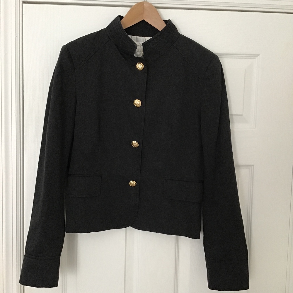 Zara Woman black military inspired blazer